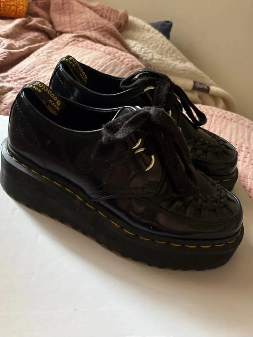 Dr. Martens Woven Platform Creepers